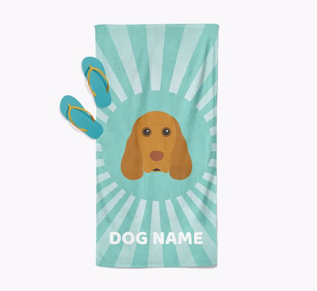 Personalised Pool Towel with {breedFullName} Icon